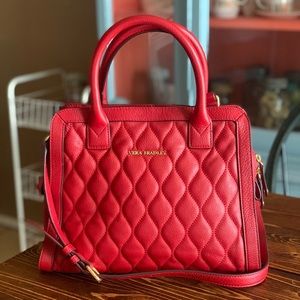 Vera Bradley Quilted Leather Nataly Satchel
